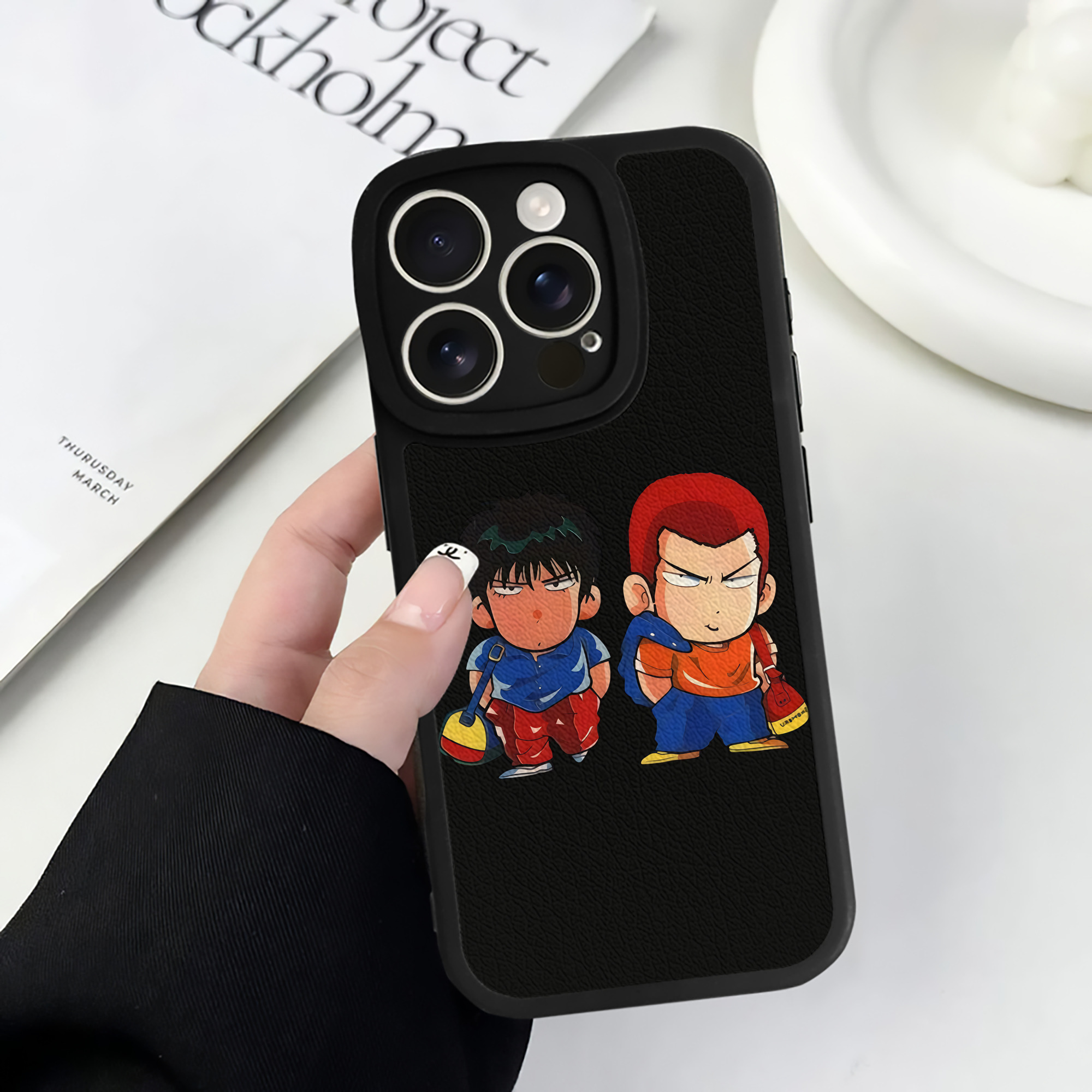 （画像用） SLAM DUNK／スラムダンク 【iPhone 16シリーズ対応】シリコンスマホケース（レザー調） 材質：シリコン